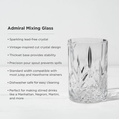 Admiral Crystal Mixing Glass