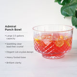 Admiral Crystal Punch Bowl