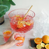 Admiral Crystal Punch Bowl and Tumbler Set-product_type::pitchers_and_dispensers-Parc Decor
