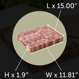 Adobe Checkered Teak Cutting Board-Cutting Board-Parc Decor