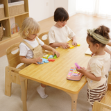 Adrian | Adjustable Wooden Toddler Table and 4 Chair Set