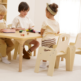 Adrian | Adjustable Wooden Toddler Table and 4 Chair Set