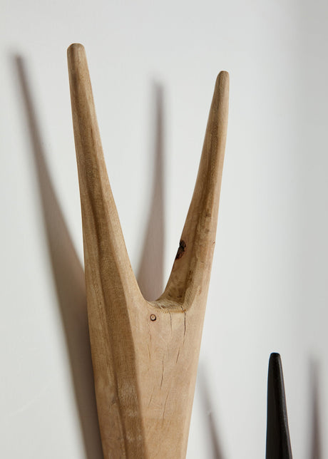 African Antelope Wood Bokkie Head Wall Sculpture-Wall Décor-Parc Decor