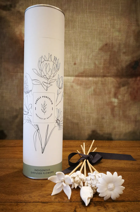African Flowers Bamboo Diffuser Set-Décor-Parc Decor