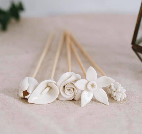 African Flowers Bamboo Diffuser Set-Décor-Parc Decor