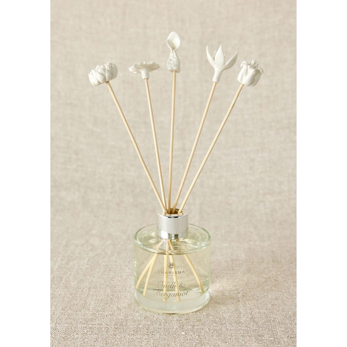 African Flowers Bamboo Diffuser Set