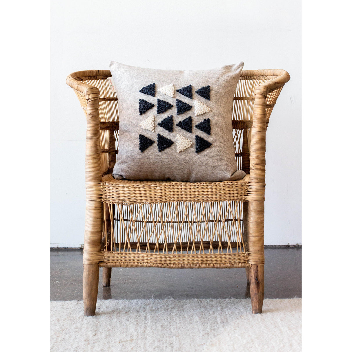 AfriScandi Harvest Wool + Cotton Throw Pillow