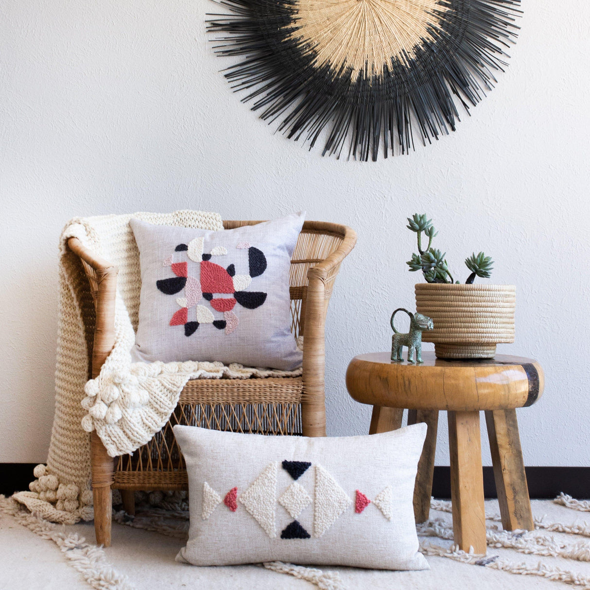 AfriScandi Horizon Throw Pillow-Pillows-Parc Decor