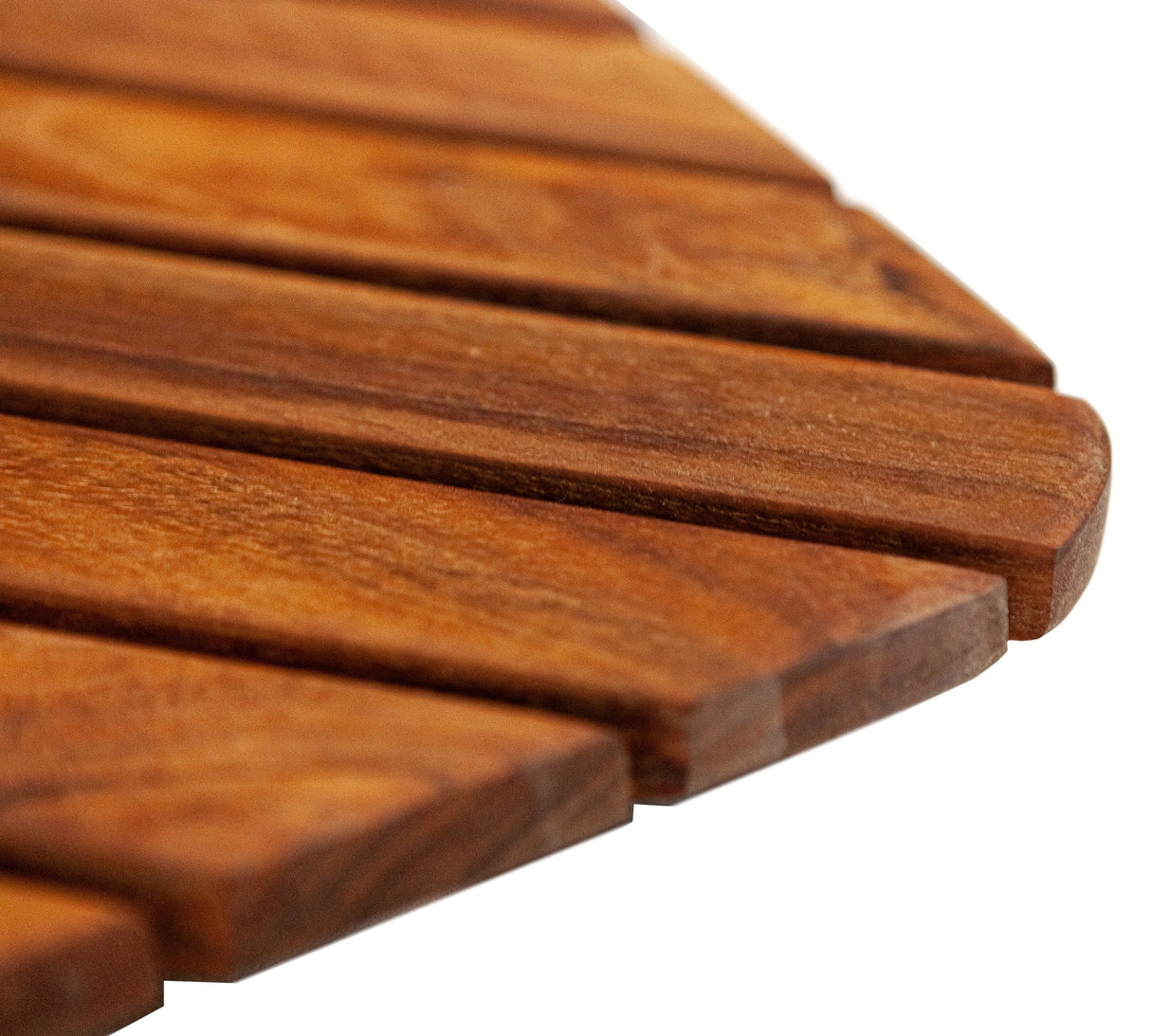 Airstream Oiled Teak Shower and Bath Mat with Rounded Edge-Bath Mat-Parc Decor