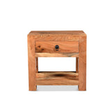 Ajmer Solid Wood Side Table-End table-Parc Decor