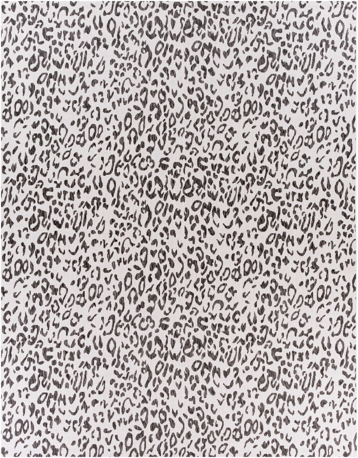 Alderbury White Leopard Print Rug-Rugs-Parc Decor