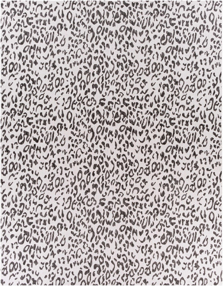 Alderbury White Leopard Print Rug-Rugs-Parc Decor