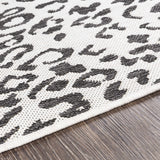 Alderbury White Leopard Print Rug-Rugs-Parc Decor