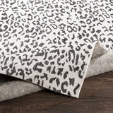 Alderbury White Leopard Print Rug-Rugs-Parc Decor