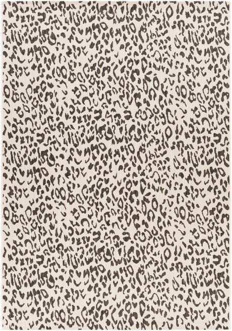Alderbury White Leopard Print Rug-Rugs-Parc Decor