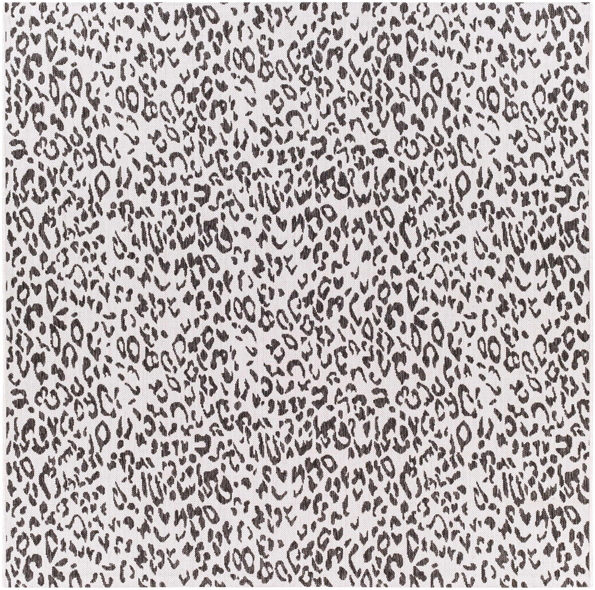 Alderbury White Leopard Print Rug-Rugs-Parc Decor