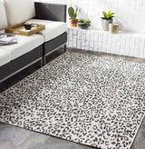 Alderbury White Leopard Print Rug-Rugs-Parc Decor