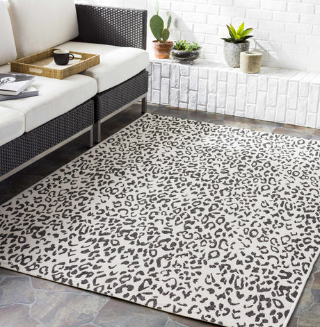 Alderbury White Leopard Print Rug-Rugs-Parc Decor