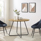 Alex 40" Modern Veneer and Metal Round Dining Table-Dining / Kitchen-Parc Decor