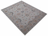 Alexa Custom Made Traditional Oushak Beige Hand Tufted wool rug