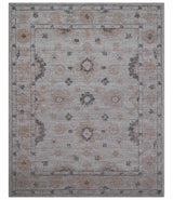 Alexa Custom Made Traditional Oushak Beige Hand Tufted wool rug