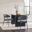 Alexis Modern Upholstered Curved Dining Chair, set of 2