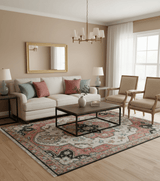 Allure Custom Made Turkish Design Beige Hand Knotted Wool Rug