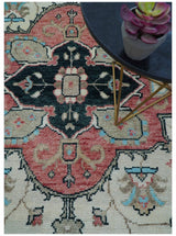 Allure Custom Made Turkish Design Beige Hand Knotted Wool Rug