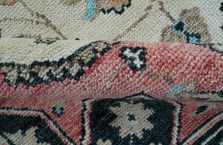 Allure Custom Made Turkish Design Beige Hand Knotted Wool Rug