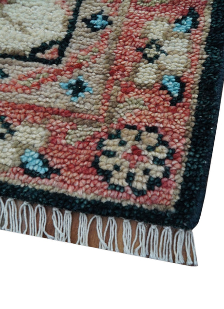 Allure Custom Made Turkish Design Beige Hand Knotted Wool Rug