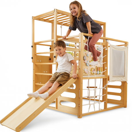 Alpine Adventure Indoor Play Gym – Climber, Slide & Kids Activity Set-Indoor-Parc Decor