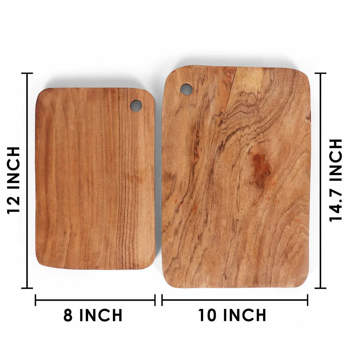 Alto Acacia Wood Cutting Boards (Set of 2)-acacia wood cutting board-Parc Decor