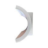 Alumilux Diverge 5"H 2-Light LED Outdoor Wall Sconce Light Fixture Satin Aluminum Finish by ET2