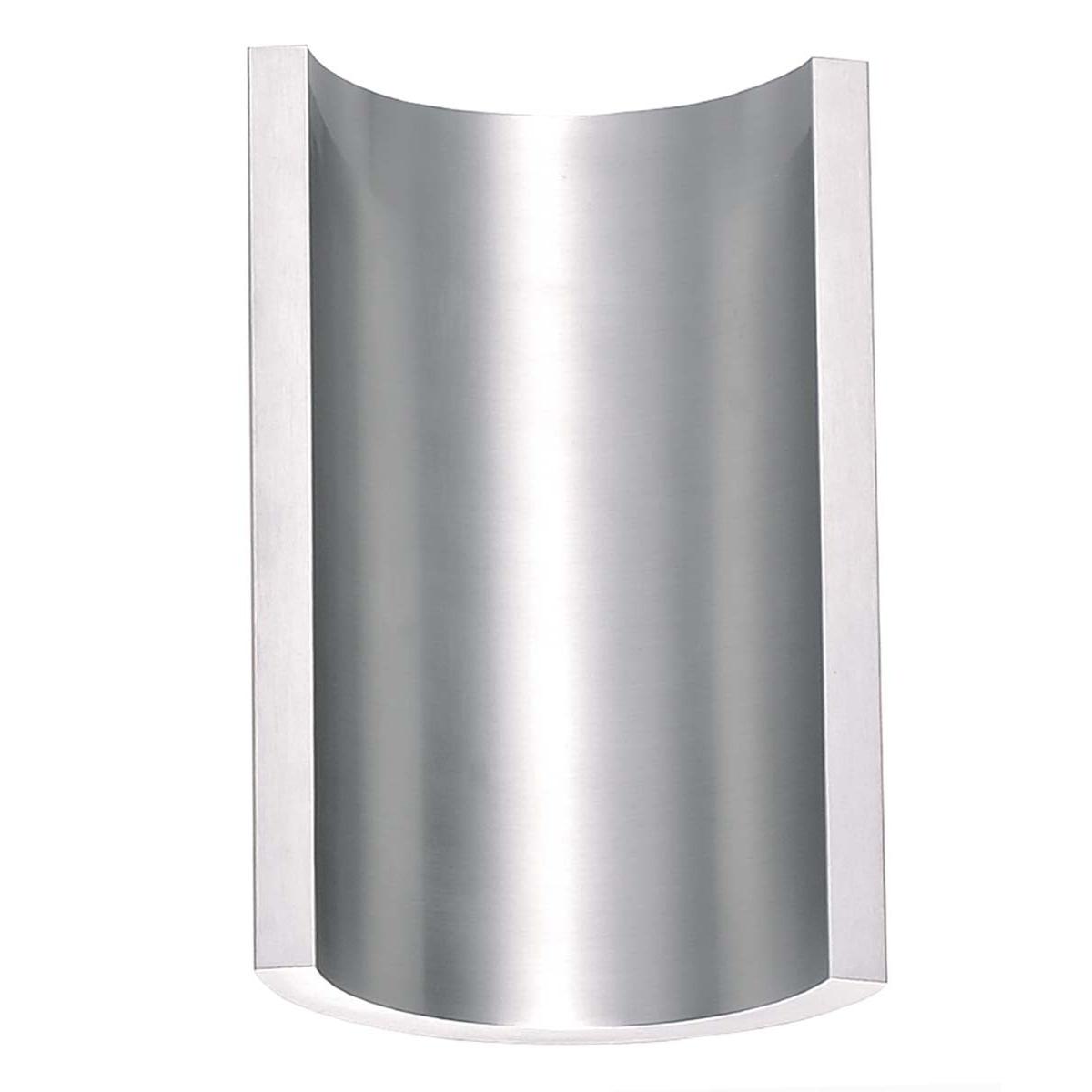 Alumilux Diverge 5"H 2-Light LED Outdoor Wall Sconce Light Fixture Satin Aluminum Finish by ET2