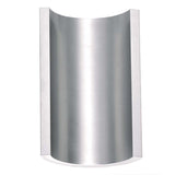 Alumilux Diverge 5"H 2-Light LED Outdoor Wall Sconce Light Fixture Satin Aluminum Finish by ET2