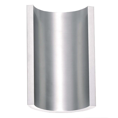 Alumilux Diverge 5"H 2-Light LED Outdoor Wall Sconce Light Fixture Satin Aluminum Finish by ET2