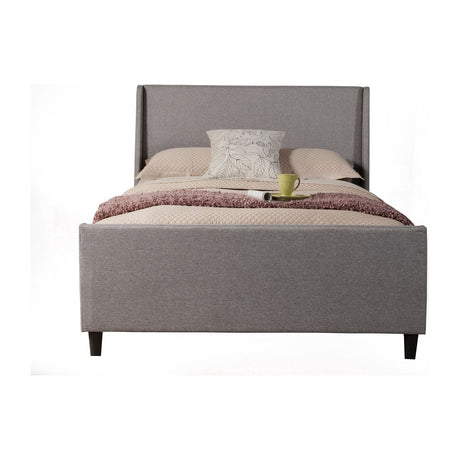Amber Bed, Grey Linen-Beds-Parc Decor