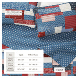 Americana Patchwork Quilt Set - Lowel Collection-Quilts & Comforters-Parc Decor