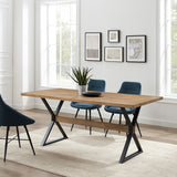 Amherst X Leg Dining Table-Dining / Kitchen-Parc Decor