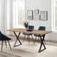 Amherst X Leg Dining Table-Dining / Kitchen-Parc Decor