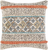 Amigo Boho Geometric Orange Accent Pillow-Throw Pillows-Parc Decor