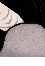 Animal Black Panda Hand Tufted 3x5 Wool Area Rug
