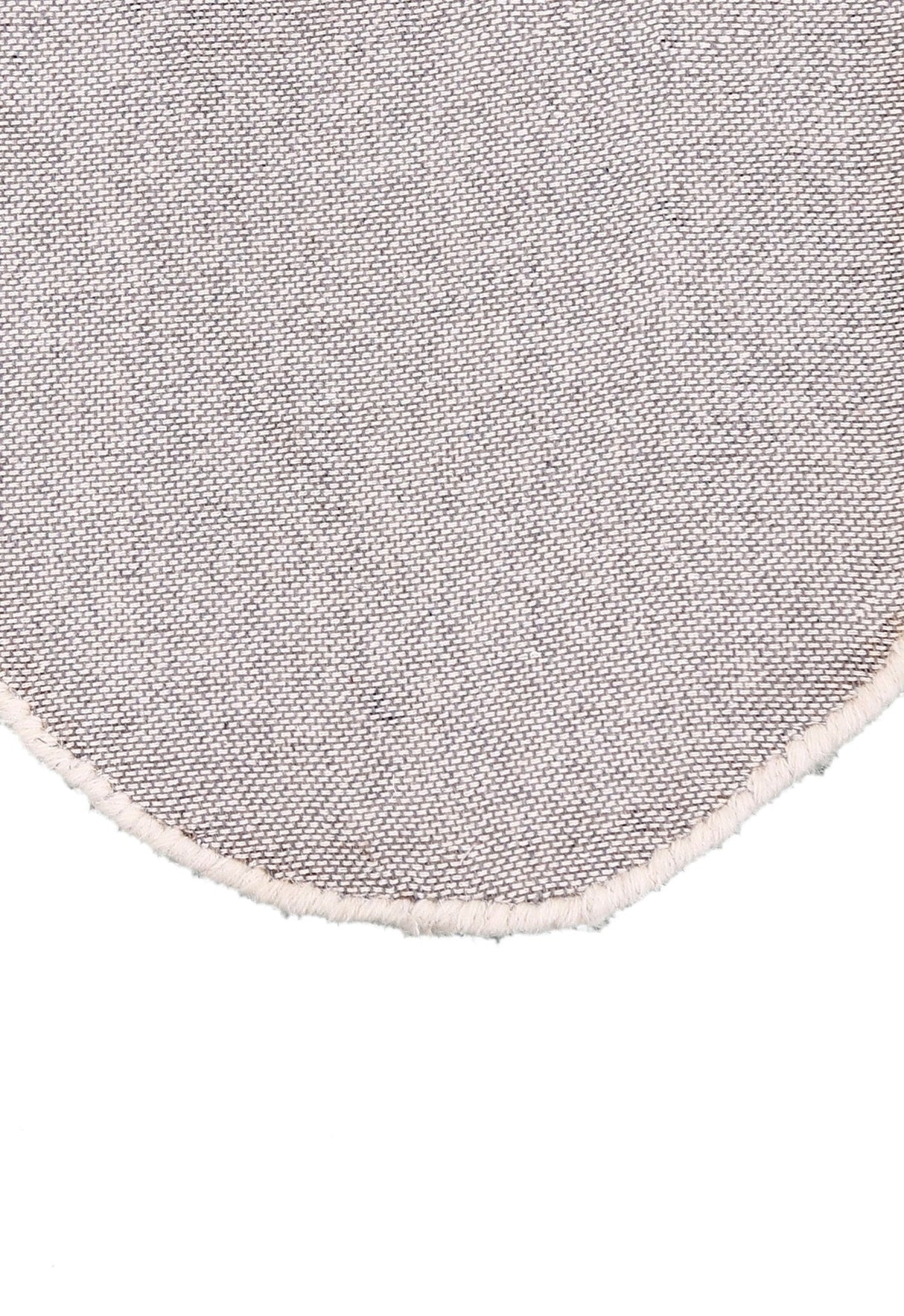 Animal Cat Face Ivory And Black Hand Tufted 1x1 Wool Rug