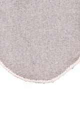 Animal Cat Face Ivory And Black Hand Tufted 1x1 Wool Rug