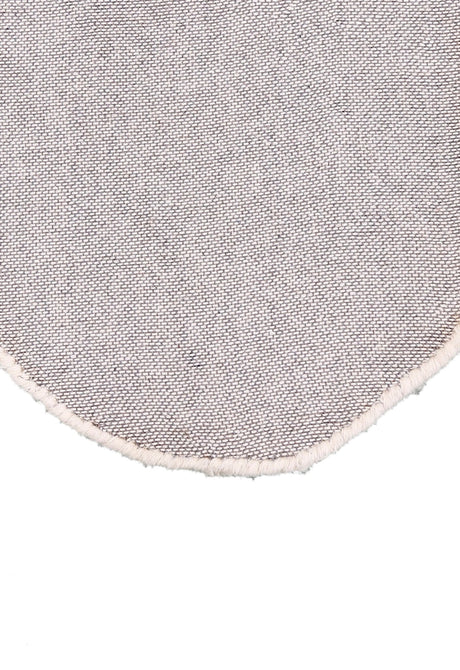 Animal Cat Face Ivory And Black Hand Tufted 1x1 Wool Rug