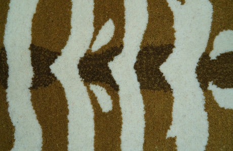 Animal Deer Brown Hand Tufted 3x5 Wool Area Rug-Parc Decor