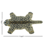 Animal Leopard Beige Hand Tufted 3x5 Wool Area Rug-Parc Decor