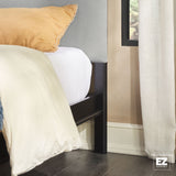 Annette Contemporary Upholstered Headboard Curved Wood Bed Frame-Bedroom-Parc Decor