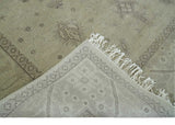 Antique 8x10 Hand Knotted Beige Traditional Vintage Persian Wool Rug