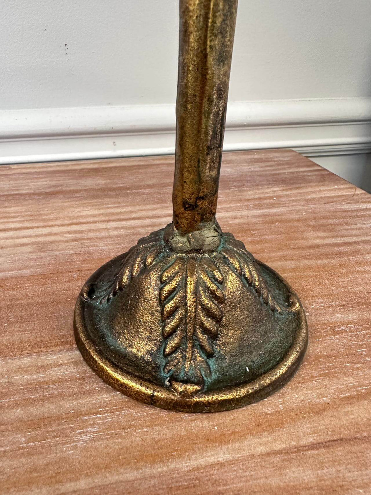 Antique Amber Glass Votive Candle Holder Centerpiece-Candle Holder-Parc Decor